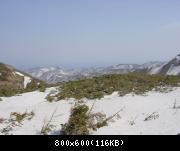 view from the Shiretoko Pass, at 740 meters