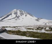 view from the Shiretoko Pass, at 740 meters